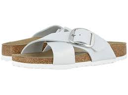 Birkenstock Shoe Size Conversion Chart Birkenstock Siena Big Buckle Zappos Com In 2020 Birkenstock Metallic Leather Neutral Heels