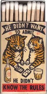 He Didn T Want To Admit He Didn T Know The Rules Vintage Matchboxes Featuring Cats Pic Twitter Com J7n5pujqo Matchbook Art Matchbox Art Vintage Illustration