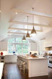 Mixing styles can add both charm and comfort to a space. Ceiling Ideas Island Kitchen Lighting Super Vaulted Window Super Kitchen Island Lighting Vaulted Ceiling Kitchen Kitchen Ceiling Lights Kitchen Ceiling