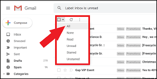 Click on the first email in the folder and click the select all button that you added to the quick access toolbar. How To Mark All Emails As Read In Gmail