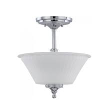 If your new light fixture doesn't match your old mount type, you'll have to remove the bracket from the junction box and change the screws. Nuvo 60w Teller Series Semi Flush Ceiling Light W Frosted Glass 2 Lights Polished Chrome Nuvo 60 4268 Homelectrical Com