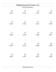 Each worksheet contains a series of sixth grade. 12 6th Grade Math Multiplying Decimals Worksheet Multiplying Decimals Multiplying Decimals Worksheets Decimals Worksheets