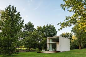Small house designs featuring simple construction principles, open floor plans and smaller footprints help achieve a great home at affordable pricing. A Portable Prefab Tiny Home Made Out Of Concrete Architect Magazine