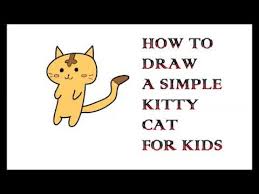 How To Draw A Simple Cat For Kids Howto Techno How to draw a cute fluffy cat with colored pencils. how to draw a simple cat for kids