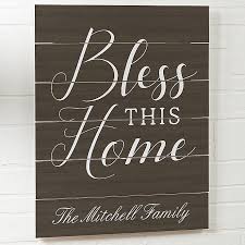 Bless this home embroidery, wood frame. Bless This Home Wooden Slat Sign Bed Bath Beyond