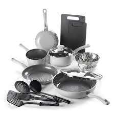 Greenlife 14 Piece Ceramic Non Stick Air Fryer Cookware Set Wayfair In 2020 Ceramic Non Stick Cookware Set Air Fryer Healthy