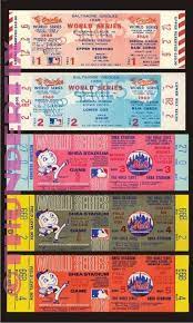 5 1969 World Series Vintage Unused Full Tickets New York Miracle Mets Games 1 5 World Series Tickets Baseball World Series World Series