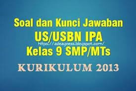 Berikut kita dibahas kunci jawaban soal untuk latihan penilaian akhir semester (pas) maupun ulangan akhir semester (uas) materi. Soal Us Usbn Ipa Kelas 9 Smp Mts K 13 Beserta Kunci Jawaban Sobang 2