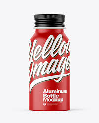 Download Matte 50ml Aluminum Bottle W Screw Cap Mockup In Bottle Mockups On Yellow Images Object Mockups PSD Mockup Templates