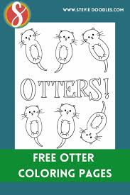 Little einsteins cartoon coloring pages for kids printable free from otter coloring pages , source:pinterest.com. 6 Free Otters Coloring Pages Stevie Doodles Free Printable Coloring Pages