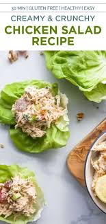 Easy Chicken Salad Recipe Healthy And Keto Friendly Recipe In 2020 Healthy Chicken Salad Recipe Chicken Salad Recipe Easy Chicken Salad Recipes