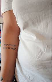 Coordinates can be placed anywhere on your body its depend on your where you want. 42 Stunning Coordinate Tattoo Design Ideas You Won T Regret