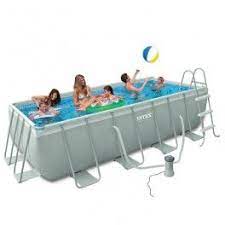 intex framepool zwembaden intex metal rectangle ultra frame pool 549 x 274 x 132 cm metaal ultra frame zwembad zwembad zwembaden tuin zwembad