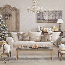 Brown is a fun color to use for your living room. Gold Christmas Living Room Decorating Ideal Home Gold Living Room Decor Silver Living Room Gold Living Room