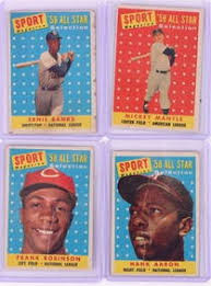 Baseball Card Psa 1958 Mickey Mantle & Hank Aaron