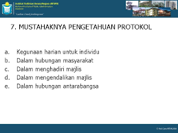 Text of pengurusan majlis dan protokol. Protokol Dan Etiket Dalam Pengurusan Majlis Oleh Hj