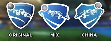This logo image consists only of simple geometric shapes or text. I Remade The Rocket League Logo As A Blend Between The Original And Chinese Logo Rocketleague