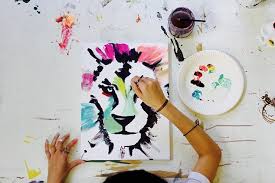 Anleitung Lowe Malen Schritt Fur Schritt Zum Lowenmotiv Lowen Malen Malen Und Lowe Zeichnen