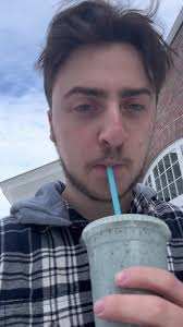 Beans and Brews Blue Pom Smoothie