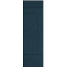 Ekena Millwork 14 In X 55 In Lifetime Vinyl Standard Four Board Joined Board And Batten Shutters Pair Midnight Blue Lj4s14x05500mb The Home Depot Board And Batten Shutters Ekena Millwork Exterior Vinyl Shutters