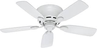 All hunter ceiling fans can be shipped to you at home. Hunter Fan Company 51059 Hunter Indoor Low Profile Iv Ceiling Fan With Pull Chain Control 42 White Finish Amazon Com