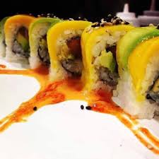 California roll or spicy tuna roll. Florida Sunshine Roll Topped W Mango Avocado Sushi