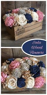 Sola Wood Flower Craft Diy Floral Arrangement Farmers Market Crate Foreverflowers Sola Wood Flowers Diy Paper Flower Arrangements Sola Wood Flowers