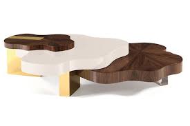 The Nenuphar Gently Floats On The Surface With Different Cascading Tops That Create A Charming Chromatic Effect The Brass And Cry In 2020 Coffee Table Furniture Table