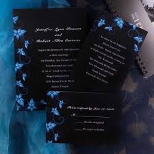 Black And Blue Wedding Elegant Damask Black And Blue Wedding Invitations Ewi037 Black Wedding Invitations Blue Wedding Invitations Starry Night Wedding Theme