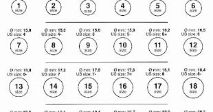 36 detailed printable ring size guide