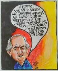Caricatura de Rubén...Ledezma, gran violador de los derechos humanos