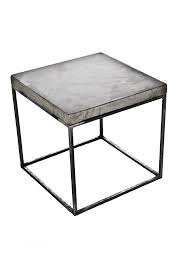 Concrete End Table Industrial Side Table Industrial Furniture Etsy In 2020 Minimalist Coffee Table Coffee Table Steel Coffee Table