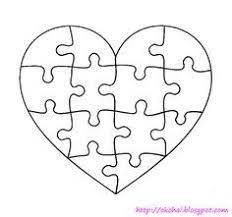 free heart shaped puzzle template