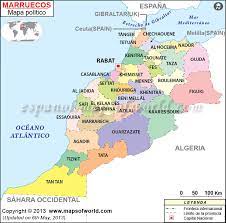 01:59 horas del 1 de enero. Mapa De Marruecos