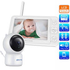 Baby Monitor 5 Lcd Screen 1080p Night Vision 360 Ptz Remote 2 Way Audio Vox Lullaby Support Sd Card And Monitor Record Playback Super Offer D3d3d3 Goteborgsaventyrscenter