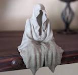 Halloween plank spook - hars van hoge kwaliteit - zittende ...