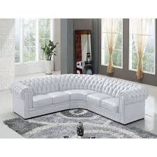 Vous cherchez le canapé d'angle moderne parfait ? 8 Canape D Angle Reversible Cuir Blanc Capitonne Chesterfield