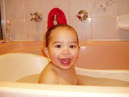 Babies need sponge baths until their umbilical cords fall off. Bathing Child Development Parenting Infants 0 2