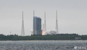 The rocket's reentry time will be determined in part by earth's atmosphere, which can swell or contract slightly depending upon random fluctuations of solar energy reaching the planet. Cgtn On Twitter Update A Long March 5b Y2 Rocket Carrying The Core Module Of China S Space Station Entered Its Planned Orbit Successfully Https T Co 3kmki1iwyk