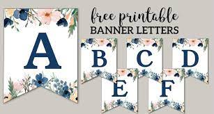 Just click the letter or number below you want to print. Blue Pink Floral Banner Letters Free Printable Paper Trail Design Banner Letters Free Printable Banner Letters Floral Banners