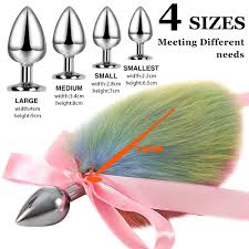 Amazon.com: Butt Plug Fox Tail Set, Removable Artificial Handmade  Colourful-Green Fox Tail Stainless steels Rear Anal Plug Alternative Toys  Erotic Products SM Toys-4.0CM Anal Plugs : Health & Household
