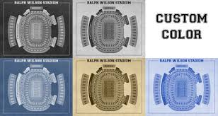 Here Is A Amazing Blueprint Of Ralph Wilson Stadium Showing