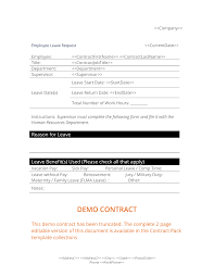 Employee Leave Request Form A Formal Letter Business Card Template Psd Business Cards Online