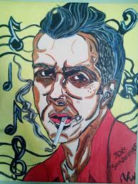 This is not a time to be dismayed. This is punk rock time. This is what Joe  Strummer trained you for” -Henry Rollins 18x24 Watercolor #moonofjupiterart  #punkart #theclash #joestrummer #henryrollins