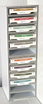 Mini Regale Fur Stampin Up Stempelkissen Aus Foamboard Stempelkissen Bastelzimmer Aufbewahrung Basteln Organisation