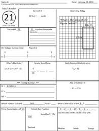 Calendar Math For The Upper Grades 5th Grade Starter Kit Calendar Math Fourth Grade Math Math