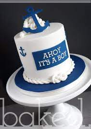 Nautical Baby Shower Cake Nautical Baby Shower Cake Baby Shower Cakes For Boys Baby Shower Cakes