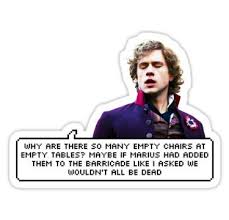 Sassjolras Sticker By Shai Haikkonst In 2020 Les Miserables Funny Les Miserables Les Mis Funny