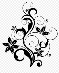 Unduh sumber grafik gratis dalam bentuk png, eps, ai atau psd. Black And White Flower Clipart Flower Leaf Grape Transparent Clip Art