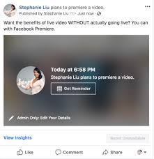 How to edit video on facebook. How To Use Facebook Premiere The Ultimate Guide Lights Camera Live